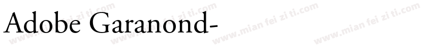 Adobe Garanond字体转换